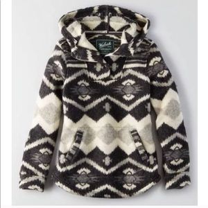 Woolrich X AEO Wool Popover Hoodie Sweater Top New